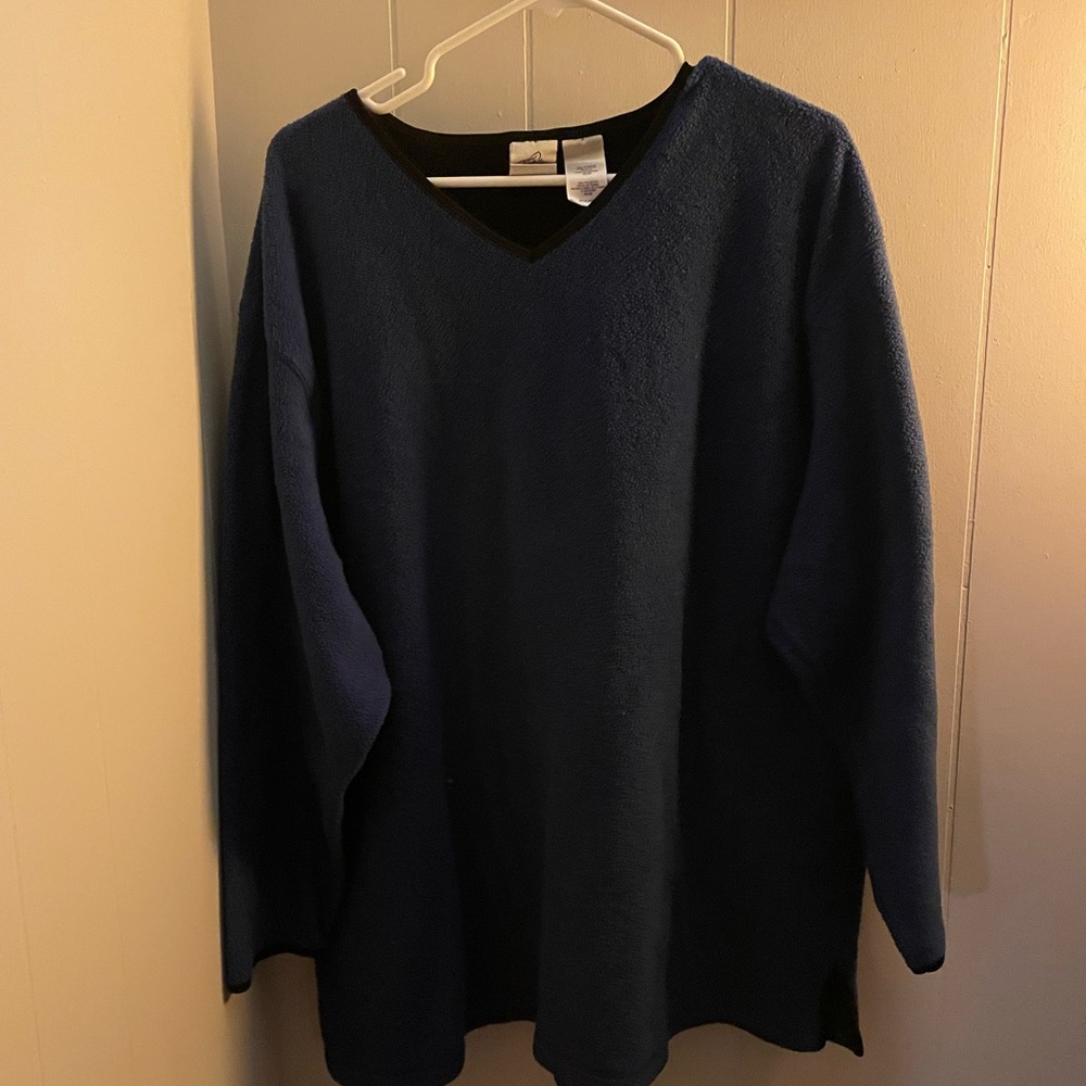 Men’s Just My Size Navy Blue V-Neck Sweatshirt